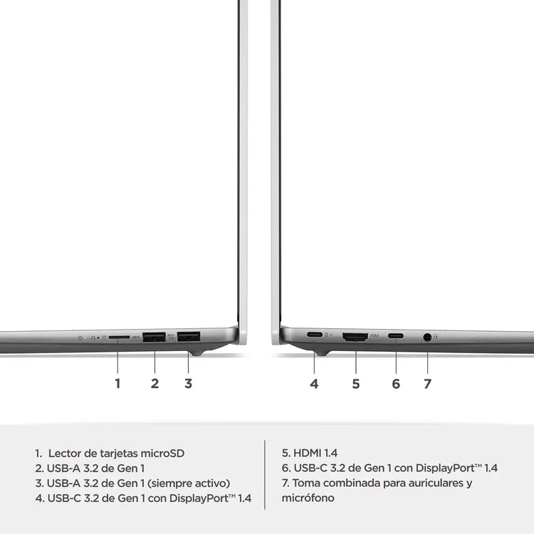 Computador Portátil LENOVO IdeaPad Slim 5 14" Pulgadas 14IMH9 - Intel Core Ultra 7 - RAM 16GB - Disco SSD 1TB - Gris - Imagen 4