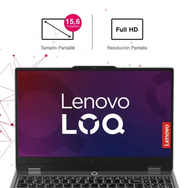 Computador Portátil Gamer LENOVO LOQ 15.6" Pulgadas 15IAX9 - Intel Core i5 - RAM 24GB - Disco SSD 512GB - Gris - Imagen 3