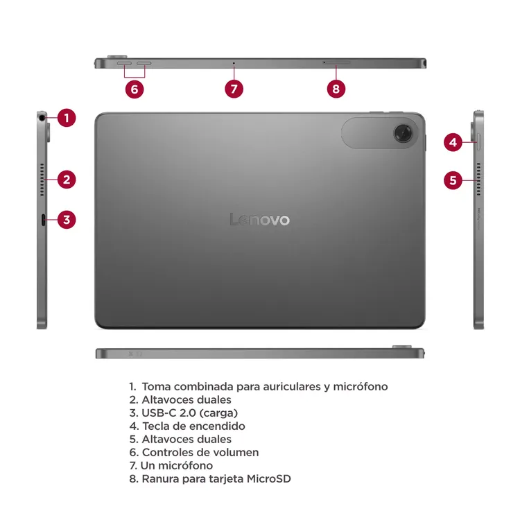 Tablet LENOVO 10" Pulgadas Tab 10 128GB WiFi Gris - Imagen 5