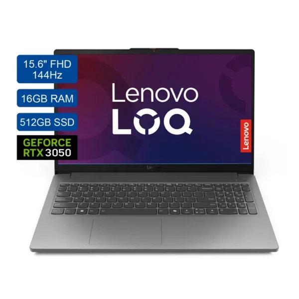 Computador Portátil Gamer LENOVO LOQ 15.6" Pulgadas 15IAX9E - Intel Core i5 - RAM 16GB - Disco SSD 512GB - Gris - Imagen 2
