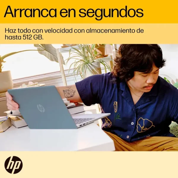 Computador Portátil HP 14" Pulgadas Em0021la AMD Ryzen 5 - RAM 16GB - Disco SSD 512 GB- Azul - Imagen 5