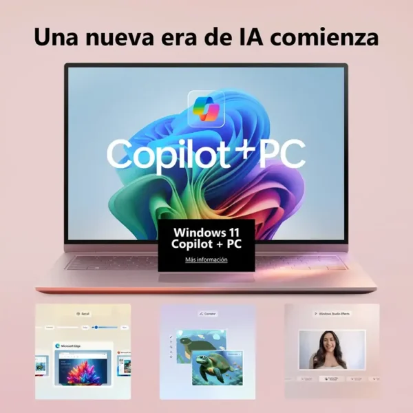 Computador Portátil HP OmniBook X 14" Pulgadas Fe0001la Táctil - Snapdragon X Elite X1E - RAM 16GB - Disco SSD 1 TB  - Plateado - Imagen 4