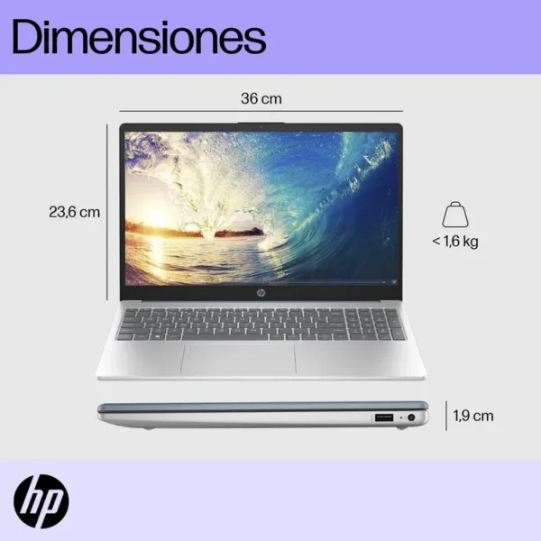 Computador Portátil HP 15.6" Pulgadas Fd0065la - Intel Core i5 - RAM 16GB - Disco SSD 1 TB  - Azul - Imagen 9