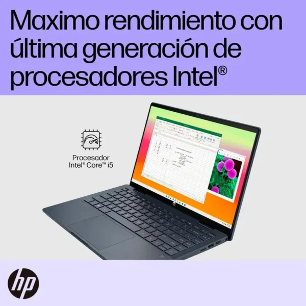 Computador Portátil 2 en 1 HP Pavilion 14" Pulgadas ek1009la Táctil - Intel Core i5 - RAM 16GB - Disco SSD 512GB - Azul - Imagen 8