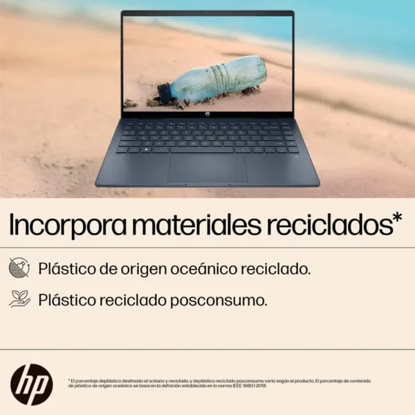 Computador Portátil 2 en 1 HP Pavilion 14" Pulgadas ek1009la Táctil - Intel Core i5 - RAM 16GB - Disco SSD 512GB - Azul - Imagen 9