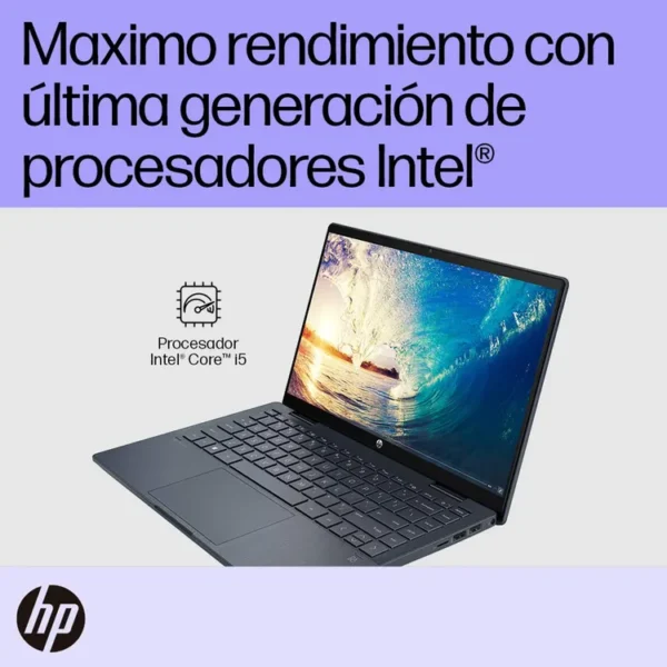 Computador Portátil 2 en 1 HP Pavilion 14" Pulgadas ek1011la Táctil - Intel Core i5 - RAM 8GB - Disco SSD 512GB - Azul - Imagen 6