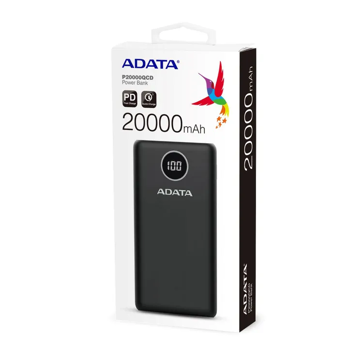 Bateria Recargable ADATA 20.000 mAh Negro - Imagen 5