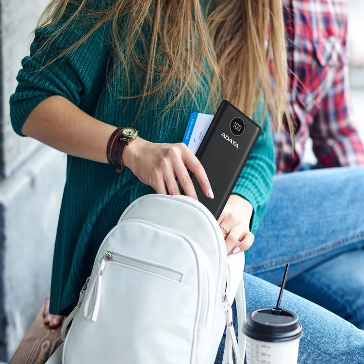 Bateria Recargable ADATA 20.000 mAh Negro - Imagen 10