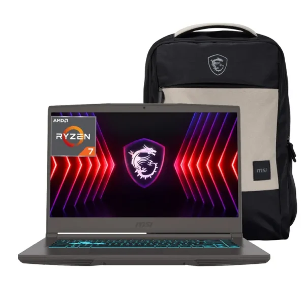 Computador Portátil Gamer MSI Thin 15.6" Pulgadas B7VE - AMD Ryzen 7 - RAM 16GB  - Disco SSD 512GB - Gris