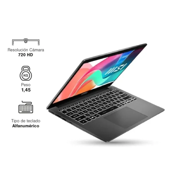 Computador Portátil MSI Modern 13.3" Pulgadas F13MG - Intel Core i3 - RAM 16GB  - Disco SSD 512GB - Negro - Imagen 7