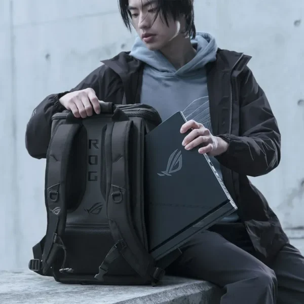 Morral ASUS ROG Gamer 17" BP2701 Gris - Imagen 8