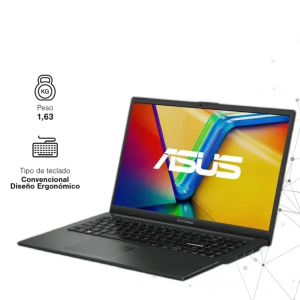 Computador Portátil ASUS Vivobook Go 15.6" Pulgadas E1504FA - AMD Ryzen 5 - RAM 16GB - Disco SSD 512 GB - Negro - Imagen 7