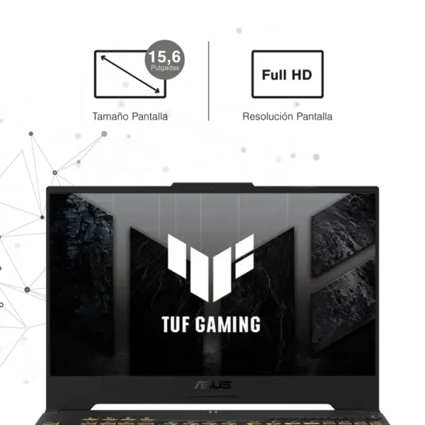 Computador Portátil Gamer ASUS TUF 15.6" Pulgadas FX507ZC4 - Intel Core i5 - RAM 8GB - Disco SSD 512 GB - Gris - Imagen 3