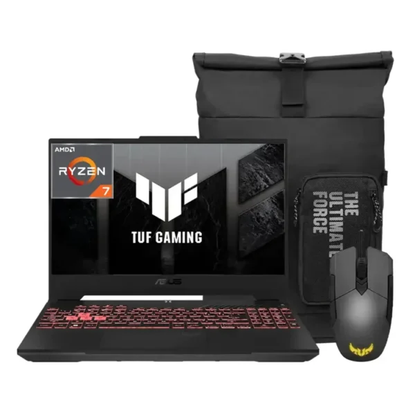 Computador Portátil Gamer ASUS TUF Gaming 15.6" Pulgadas FA507NU - AMD Ryzen 7 - RAM 16GB - Disco SSD 1 TB SSD - Gris