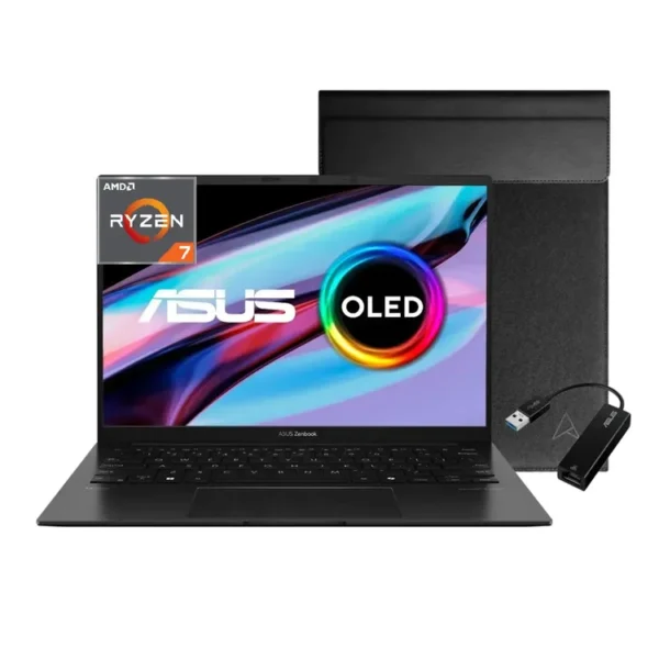 Computador Portátil ASUS Zenbook OLED 14" Pulgadas UM3406HA - AMD Ryzen 7 - RAM 16GB - Disco SSD 1 TB SSD - Negro