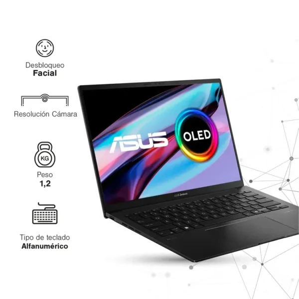 Computador Portátil ASUS Zenbook OLED 14" Pulgadas UM3406HA - AMD Ryzen 7 - RAM 16GB - Disco SSD 1 TB SSD - Negro - Imagen 7