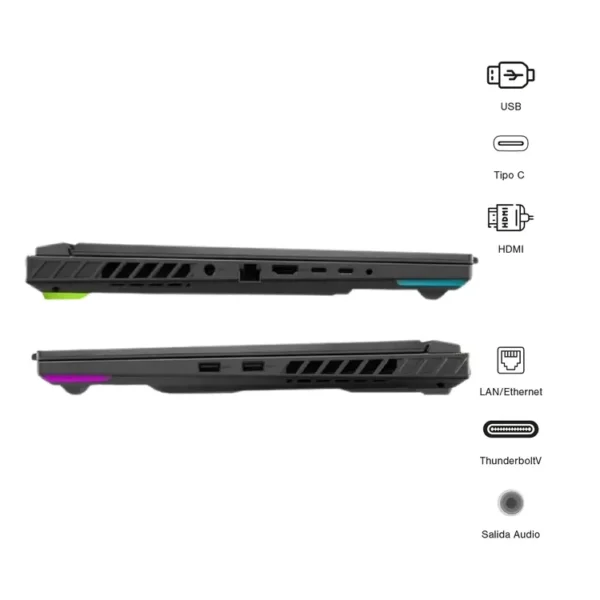 Computador Portátil Gamer ROG Strix 16" Pulgadas G614JVR - Intel Core i9 - RAM 32GB - Disco SSD 1 TB SSD - Verde - Imagen 6