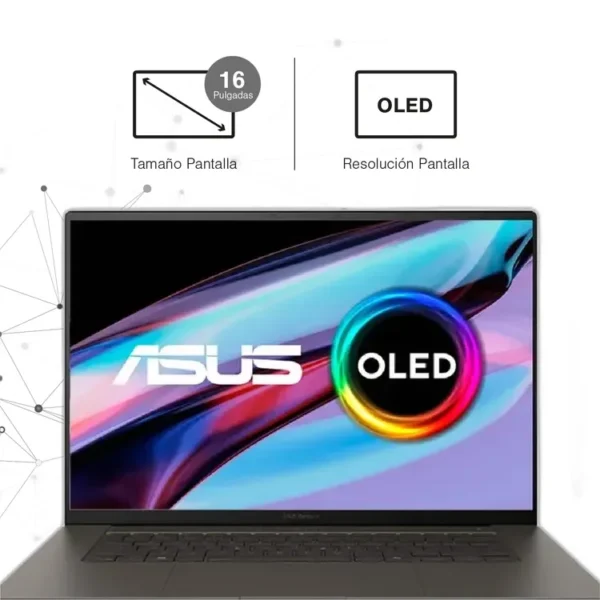 Computador Portátil ASUS Zenbook OLED 16" Pulgadas UM5606WA - AMD Ryzen AI9 - RAM 32GB - Disco SSD 1 TB SSD - Gris - Imagen 3