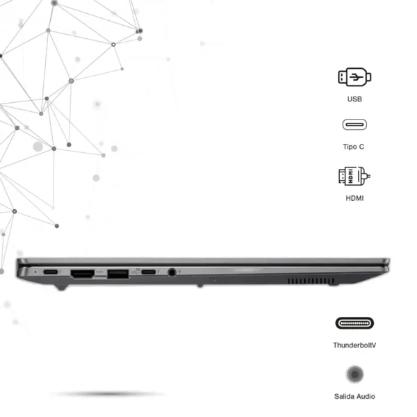 Computador Portátil ASUS Expertbook 14" Pulgadas P5405 - Intel Ultra 7 258V - RAM 32GB - Disco SSD 1TB - Gris - Imagen 6
