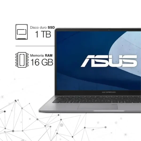 Computador Portátil ASUS Expertbook 15.6" Pulgadas P1503W - Intel Core i7 - RAM 16 GB - Disco SSD 1 TB - Gris - Imagen 2