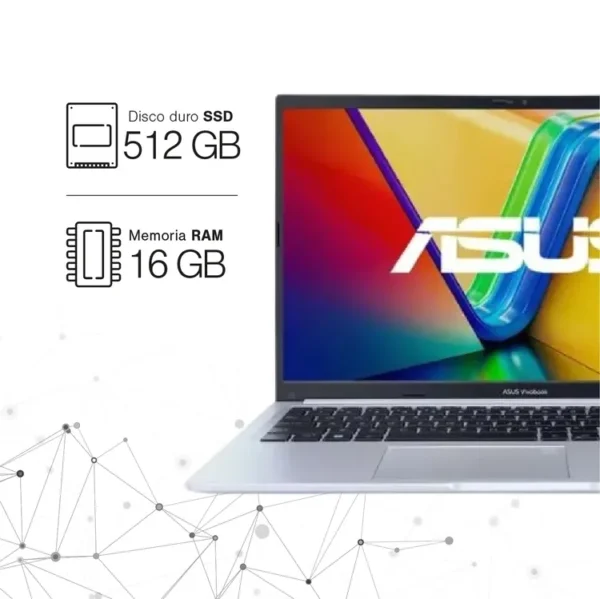 Computador Portátil ASUS VivoBook 16" Pulgadas X1605VA - Intel Core i5 - RAM 16GB - Disco SSD 512GB - Plateado - Imagen 2