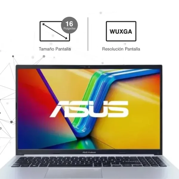 Computador Portátil ASUS VivoBook 16" Pulgadas X1605VA - Intel Core i5 - RAM 16GB - Disco SSD 512GB - Plateado - Imagen 3