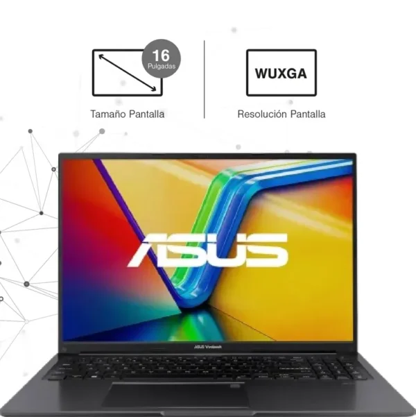 Computador Portátil  ASUS Vivobook 16" Pulgadas X1605VA - Intel Core i5 - RAM 16GB - Disco SSD 512GB - Negro - Imagen 3