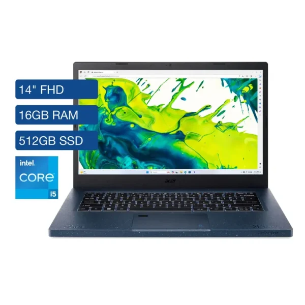 Computador Portátil ACER ASPIRE VERO 14" Pulgadas 55EB - Intel Core i5 - RAM 16GB - Disco SSD 512GB - Azul - Imagen 2