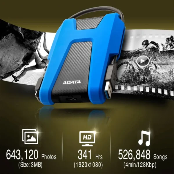 Disco Duro ADATA HD680 2TB Azul - Imagen 2