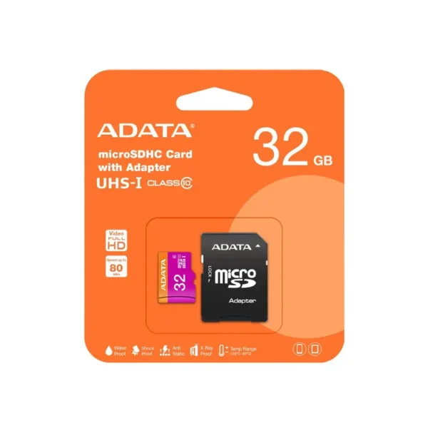 Memoria MicroSD ADATA 32GB + Adaptador Clase 10 - Imagen 3