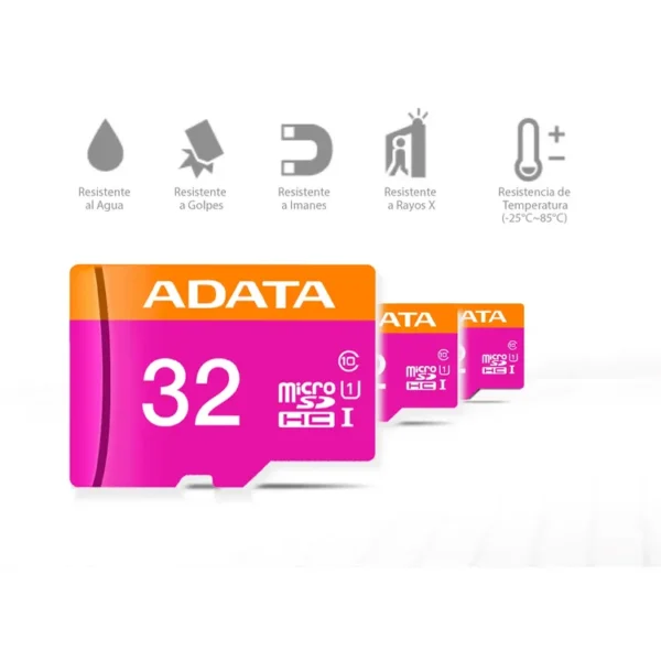 Memoria MicroSD ADATA 32GB + Adaptador Clase 10 - Imagen 5