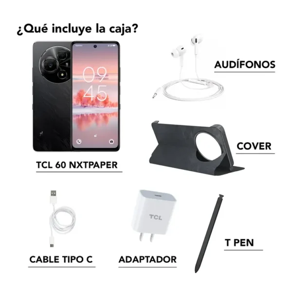 Celular TCL 60 Nxtpaper 256GB Negro - Imagen 3
