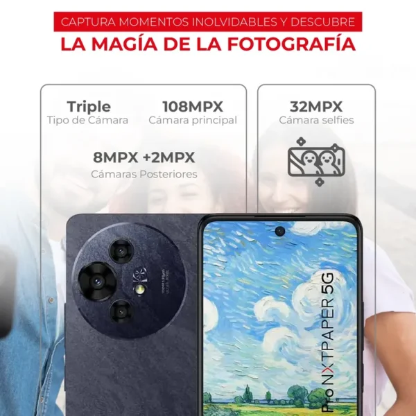 Celular TCL 50Pro Nxtpaper 512GB 5G Gris - Imagen 4