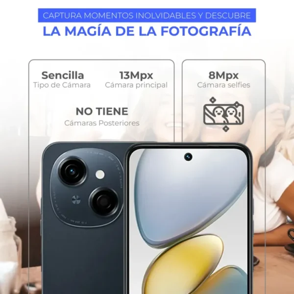 Celular TECNO Spark Go1 128GB Negro - Imagen 4