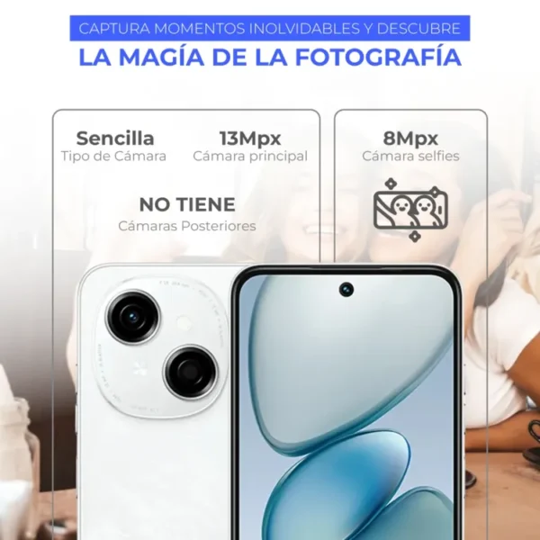 Celular TECNO Spark Go1 128GB Blanco - Imagen 4