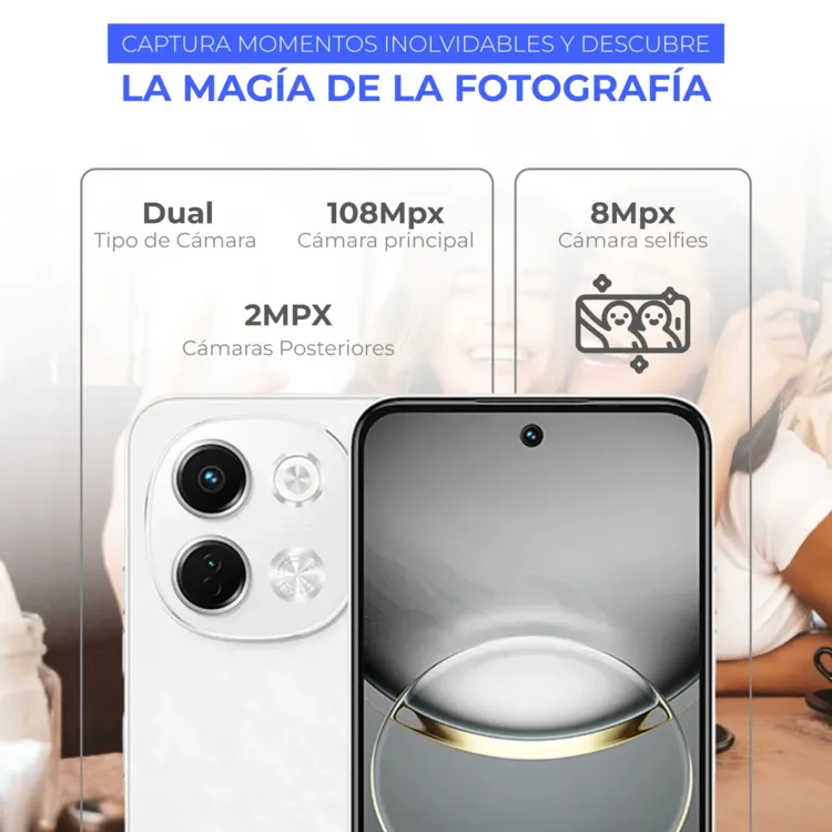 Celular TECNO Spark 30 256GB 5G Blanco - Imagen 4