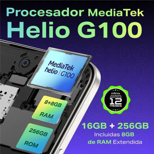 Celular INFINIX  Hot 50 Pro+ 256GB Verde - Imagen 6