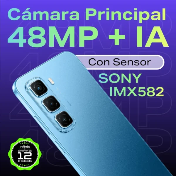 Celular INFINIX  Hot 50 256GB 5G Azul - Imagen 7