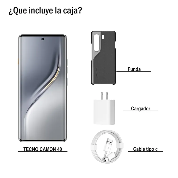 Celular TECNO Camon 40 Pro 256GB Negro - Imagen 3