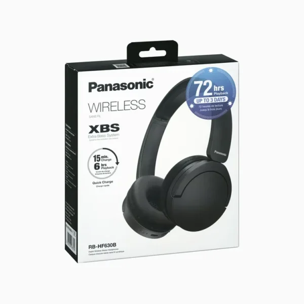 Audífonos PANASONIC Inalámbricos Bluetooth On Ear HF630BE-K Cancelacion de ruido (ENC) Negro - Imagen 4