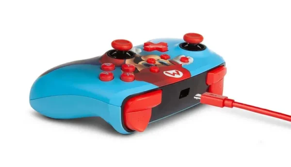 Control POWER A Switch Alámbrico Mario Azul - Imagen 5