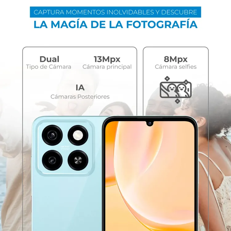Celular ZTE A55 128GB Azul - Imagen 4