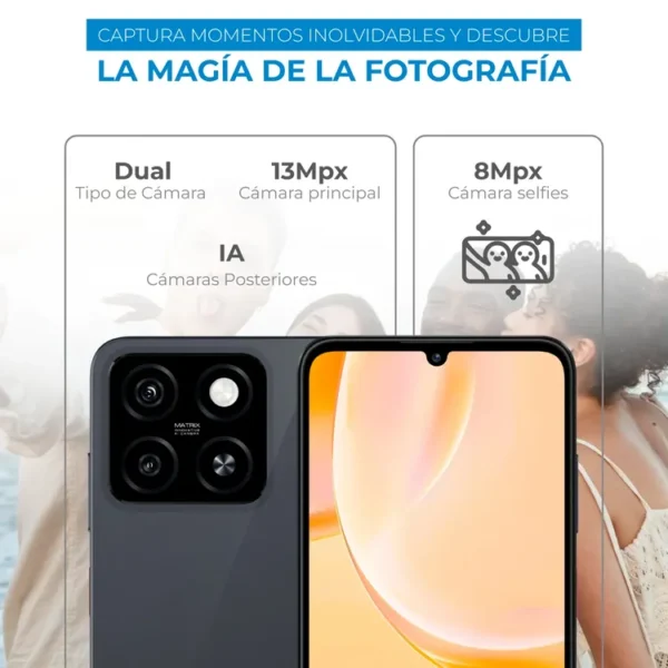 Celular ZTE A55 128GB Negro - Imagen 4