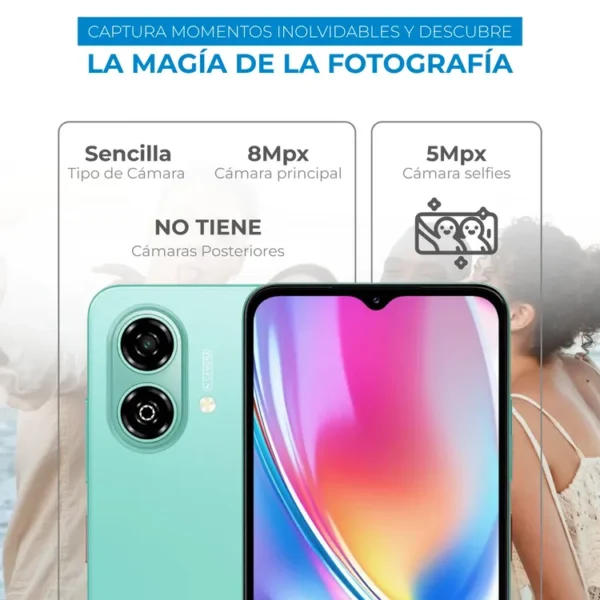 Celular ZTE A35e 64GB Verde - Imagen 4