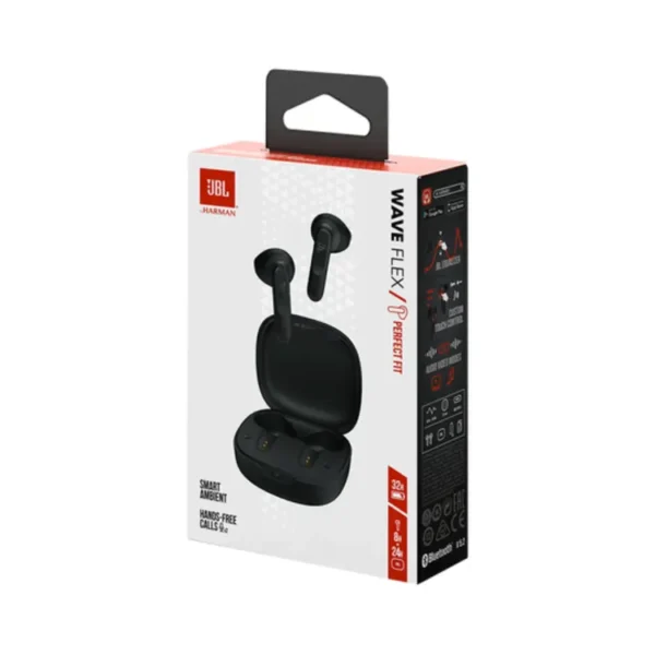 Audífonos JBL Inalámbricos Bluetooth In Ear TWS Wave Flex Negro - Imagen 9