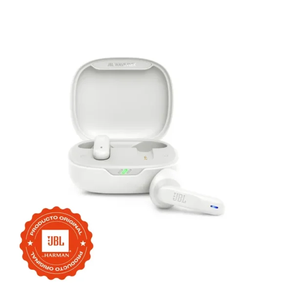 Audífonos JBL Inalámbricos Bluetooth In Ear TWS Wave Flex Blanco - Imagen 2