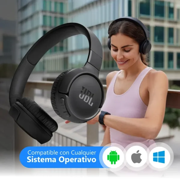 Audífonos de Diadema JBL Inalámbricos Bluetooth On Ear T520BT Negro - Imagen 5