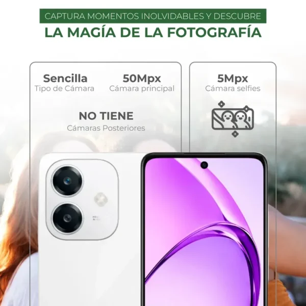 Celular OPPO A60 256GB Blanco - Imagen 4