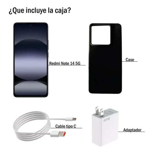 Celular REDMI Note 14 256GB 5G Negro - Imagen 3