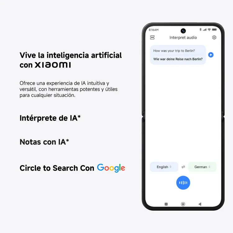 Celular Xiaomi Mix Flip 512GB 5G Negro - Imagen 9